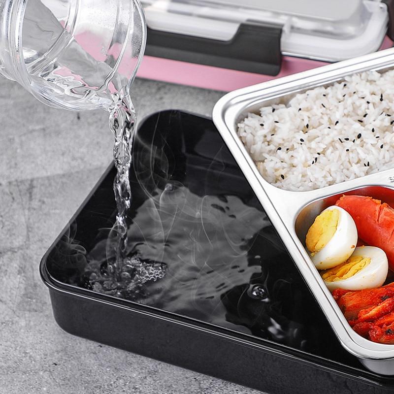 Insulated Stainless Steel Lunch Box for Men Japanese Style